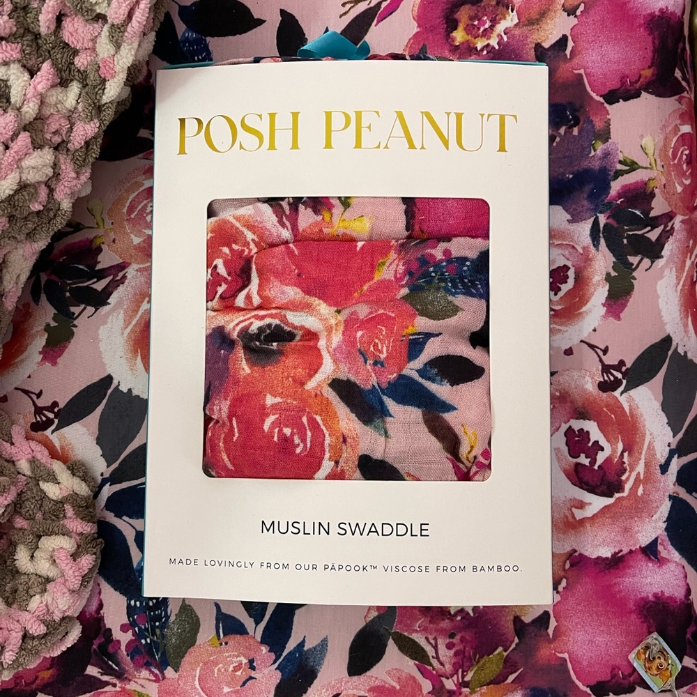 Posh Peanut Dusk Rose Swaddle